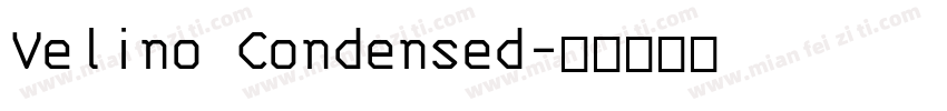 Velino Condensed字体转换